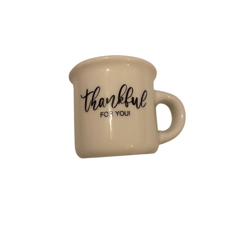 Hobby Lobby Thankful For You Mug Candle Holder Home Decor Ceramic